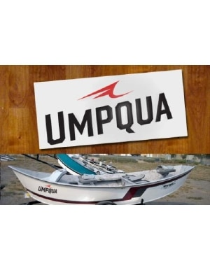 Umpqua Cut Out Boat Decal in One Color